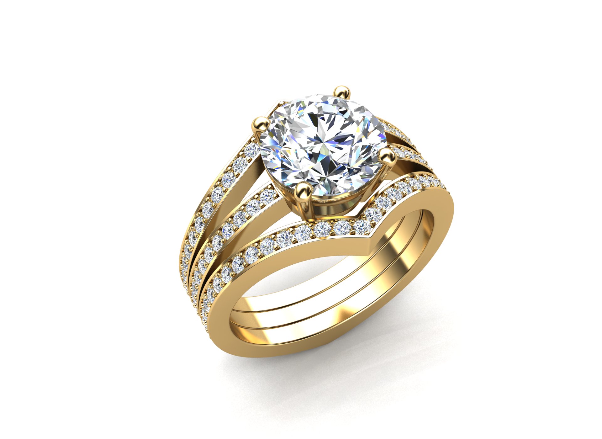 Triplex Ring-Three Rings in One vc1008
