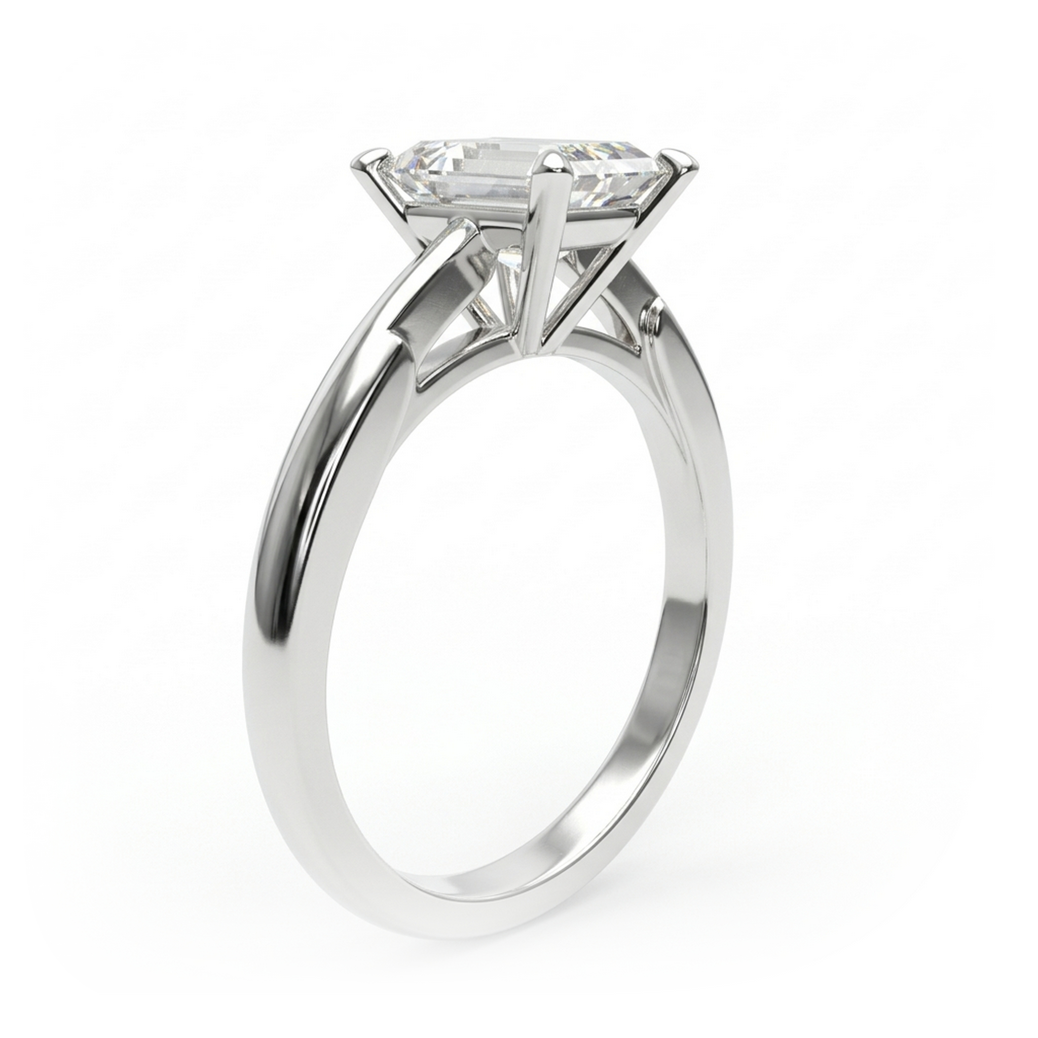 Elegant white gold ring vd1002